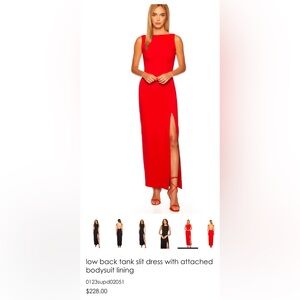 Susana Monaco
Low Back Side Slit Gown NWT Size Large